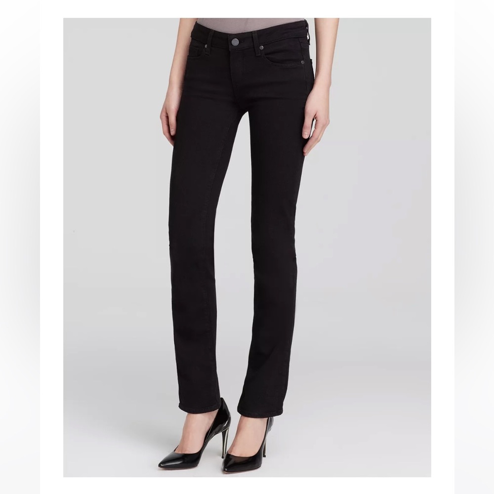 PAIGE Jeans Skyline Straight in Black size 25